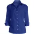 Women's Petite 3/4 Sleeve No Iron Broadcloth Shirt, Front