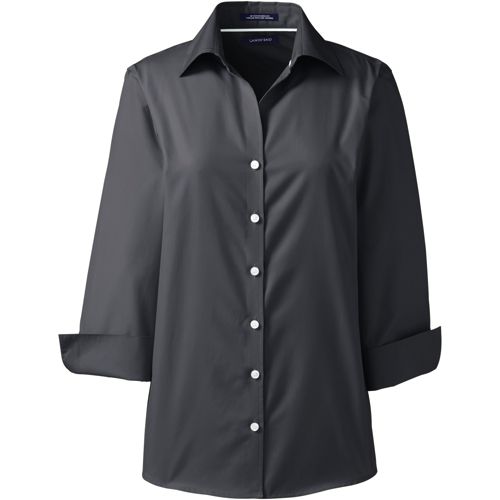 Women's 3/4 Sleeve No Iron Broadcloth Shirt