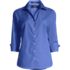 Women's Petite 3/4 Sleeve No Iron Broadcloth Shirt, Front