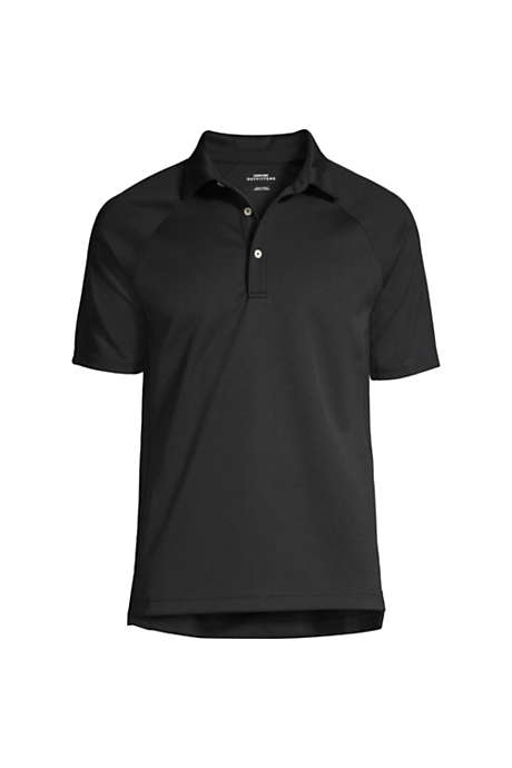 Men's Custom Embroidered Logo Short Sleeve Textured Active Polo Shirt