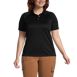 Women's Plus Size Short Sleeve Multi Textured Polo , Front