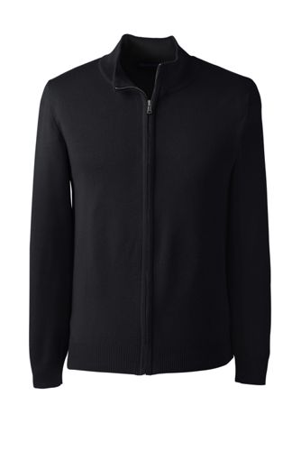 men's zip front cardigan sweater