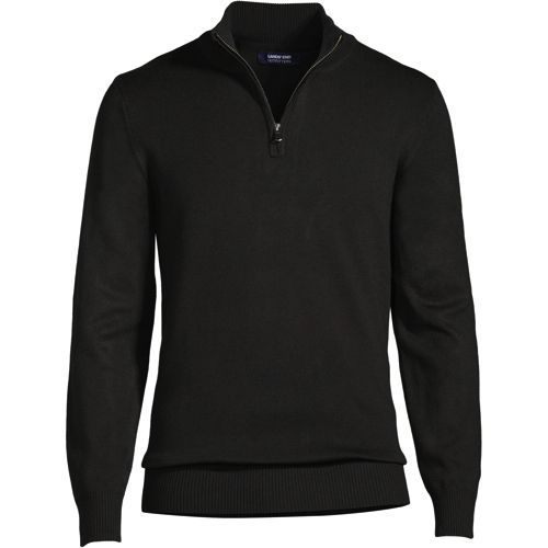 Men's Performance Quarter Zip Acrylic Mock Sweater