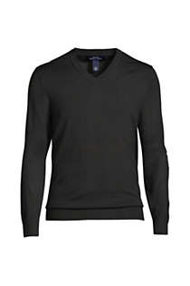 Men's Performance Long Sleeve Fine Gauge V-neck Sweater