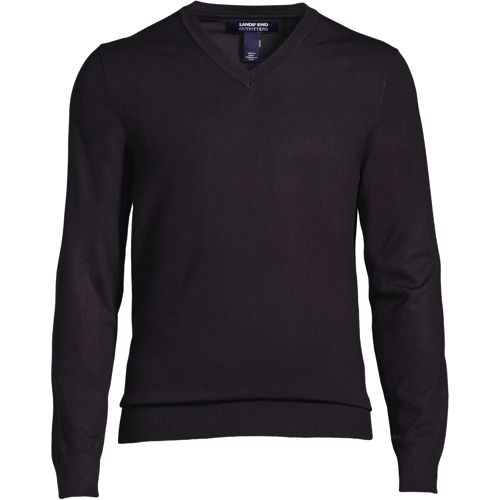 Men's Performance Long Sleeve Fine Gauge V-neck Sweater