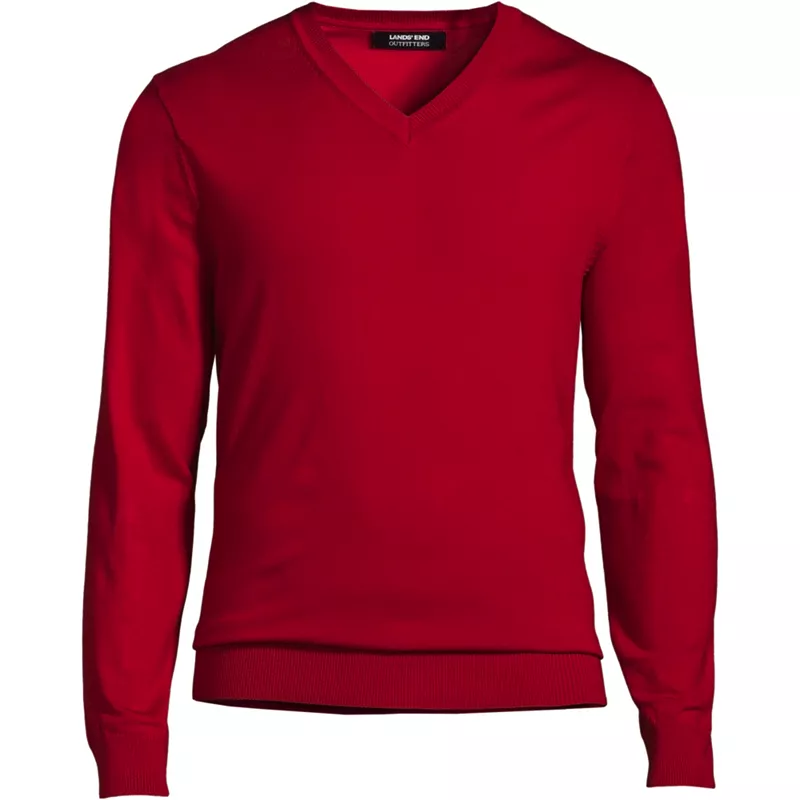 Men's Tall Performance V-neck Sweater, Front