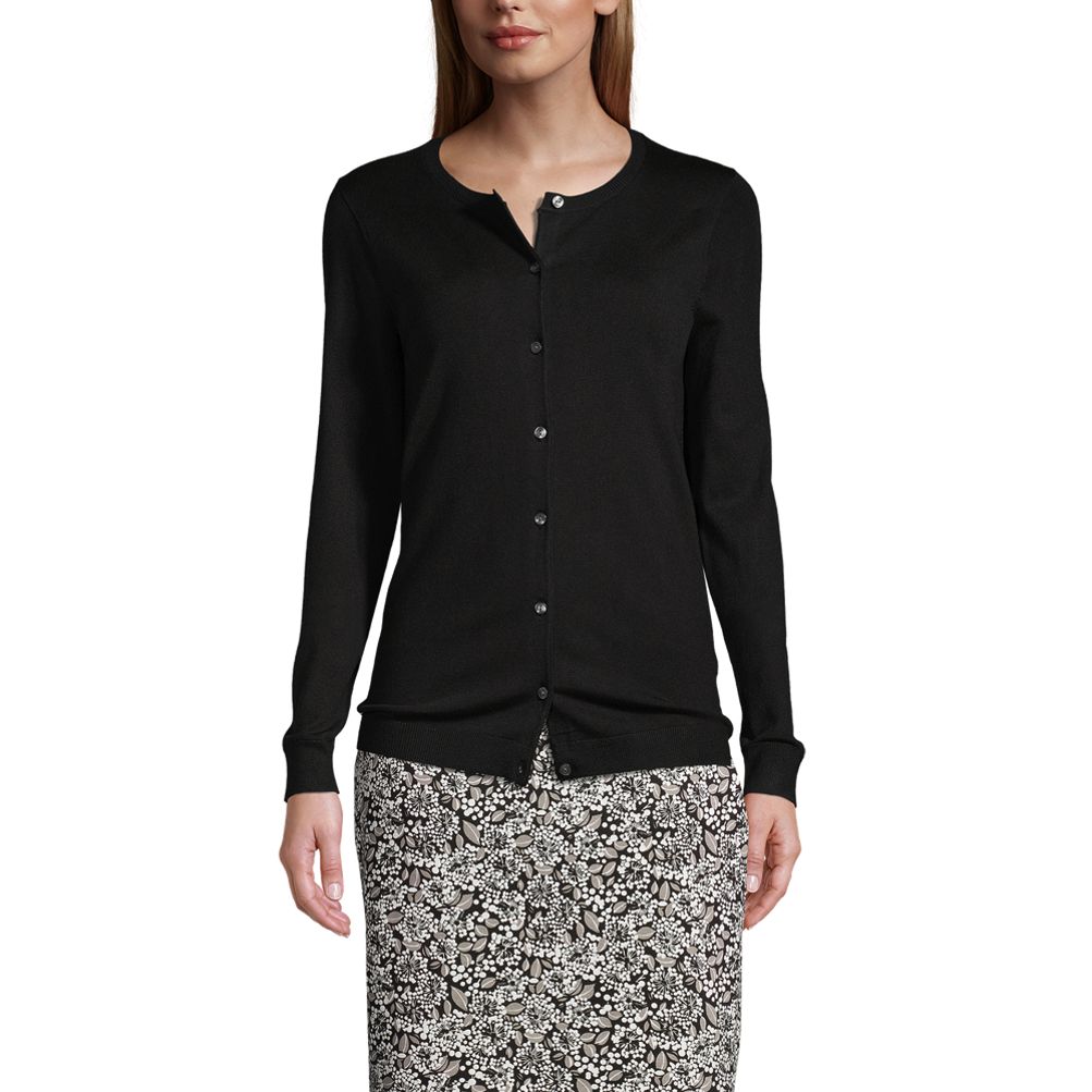 Women's Performance Crew Cardigan Sweater Lands' End