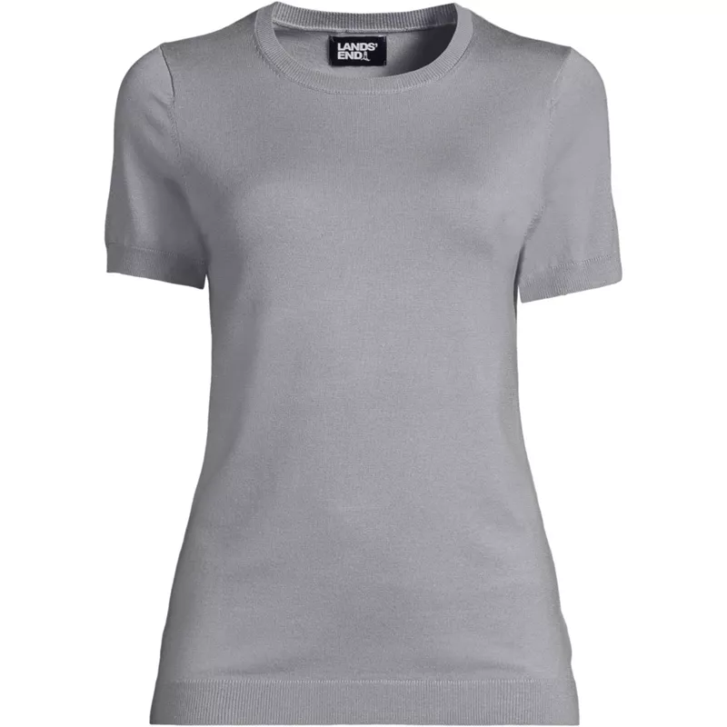 Women's Petite Short Sleeve Performance Sweater, Front