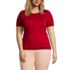 Women's Plus Size Short Sleeve Performance Sweater, Front