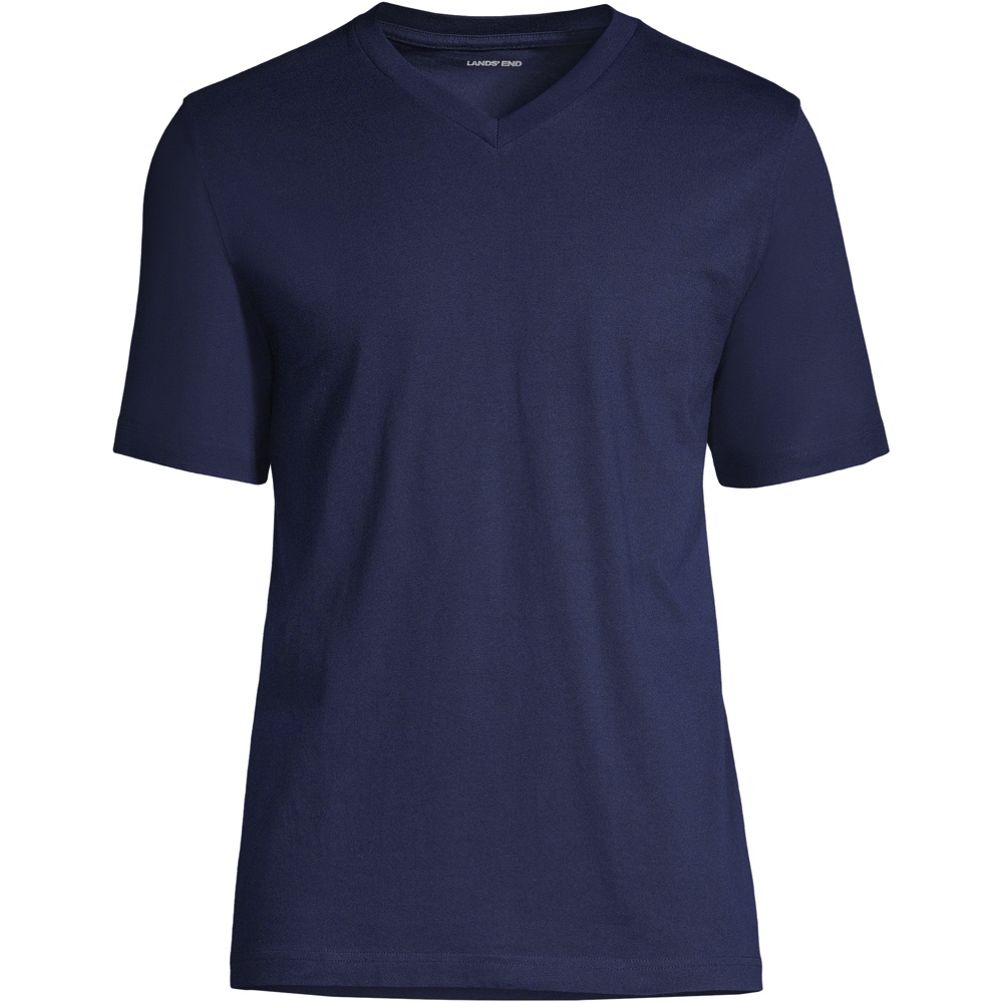 navy blue v neck t shirt