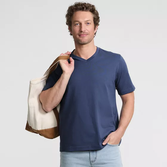 Men's Tall Super-T Short Sleeve V-Neck T-Shirt - primary