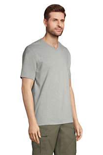 Sweatwater Mens Pure Colour Stylish V Neck Casual Short Sleeve T-Shirt Top Tee 