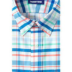Men's Tailored Fit Pattern Supima No Iron Oxford Dress Shirt, alternative image