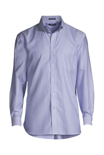 Men's Regular Patterned Tailored Fit Easy-iron Button-down Supima Oxford Shirt