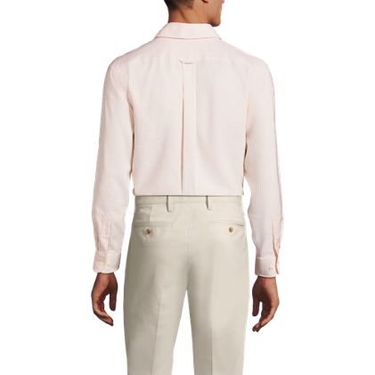 Men's Pattern No Iron Supima Oxford Dress Shirt - image 1