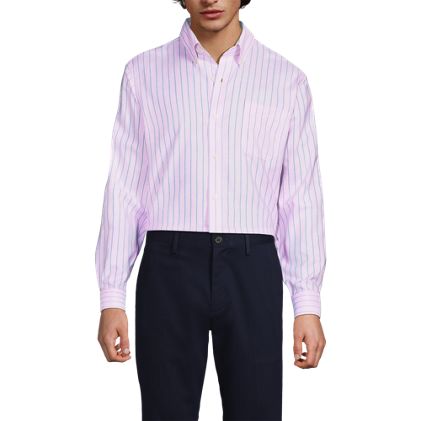 Men's Pattern No Iron Supima Oxford Dress Shirt - image 2