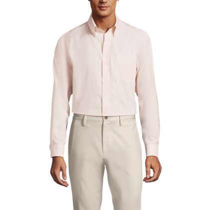 Men's Pattern No Iron Supima Oxford Dress Shirt - image 2