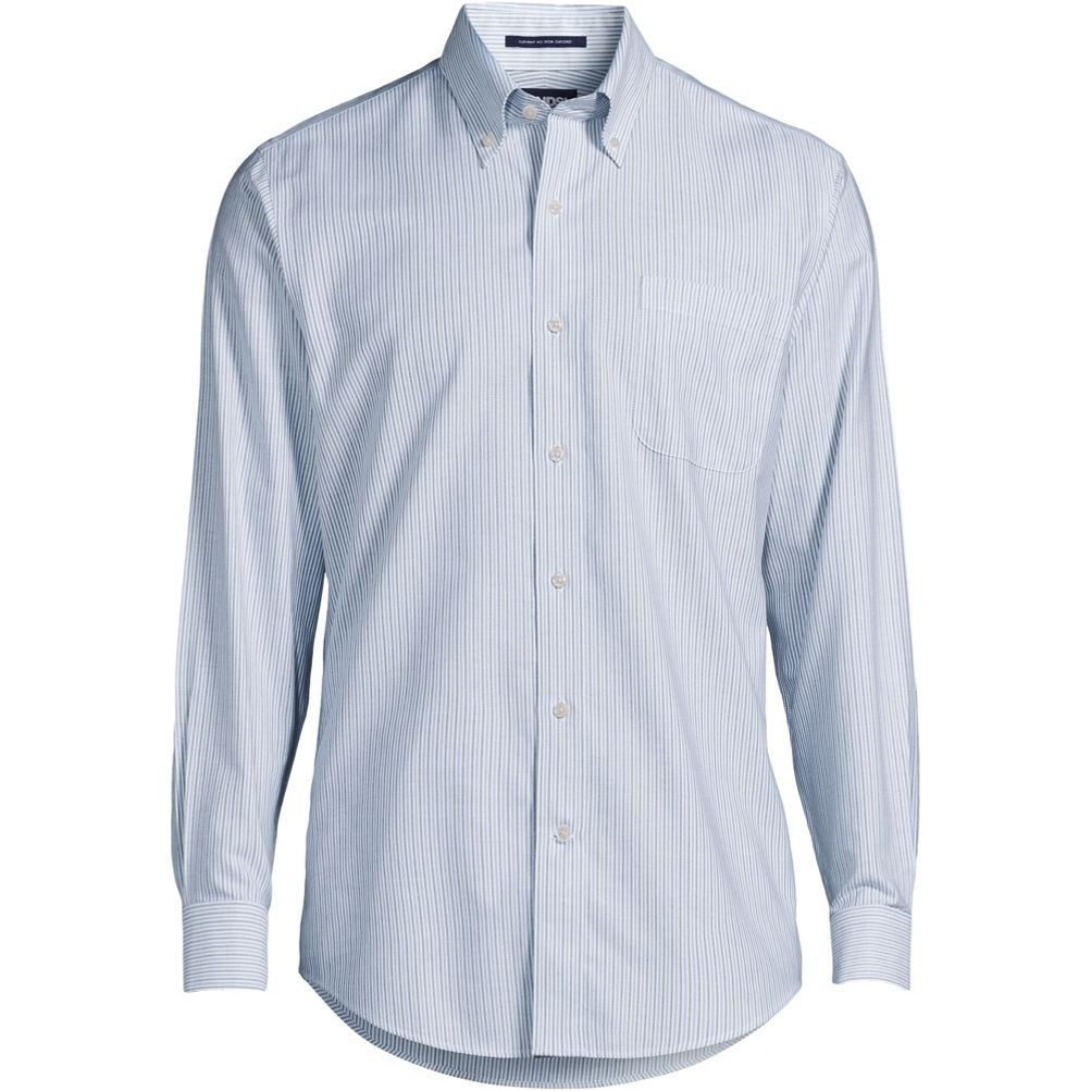 Men's Pattern No Iron Supima Oxford Dress Shirt