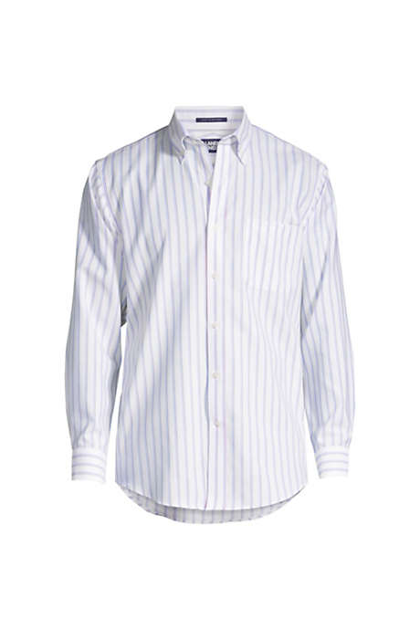 Men's Traditional Fit Pattern No Iron Supima Oxford Dress Shirt