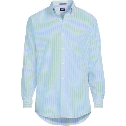 AT LAST ＆ CO 　  OXFORD DRESS  SHIRT Men's Pattern No Iron Supima Oxford Dress Shirt | Lands' End