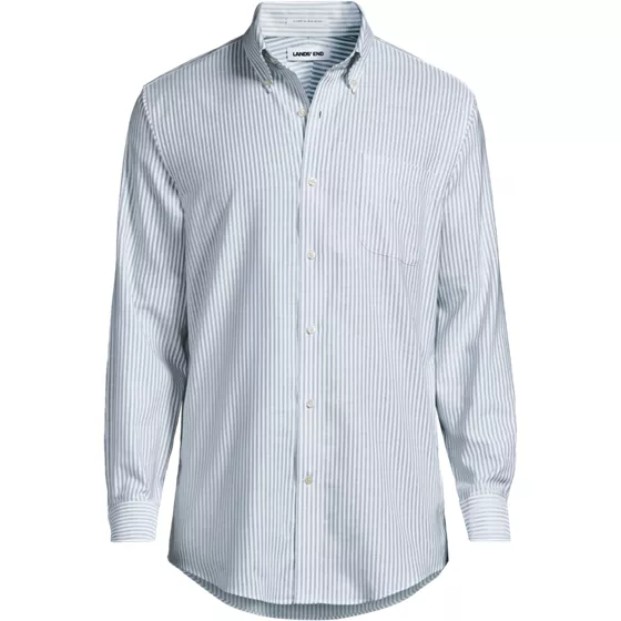 Men's Big and Tall Pattern No Iron Supima Oxford Dress Shirt - primary