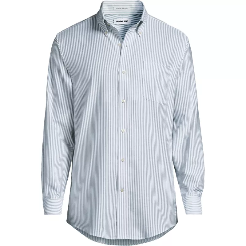 Big and Tall No Iron Supima Oxford Dress Shirt, Front