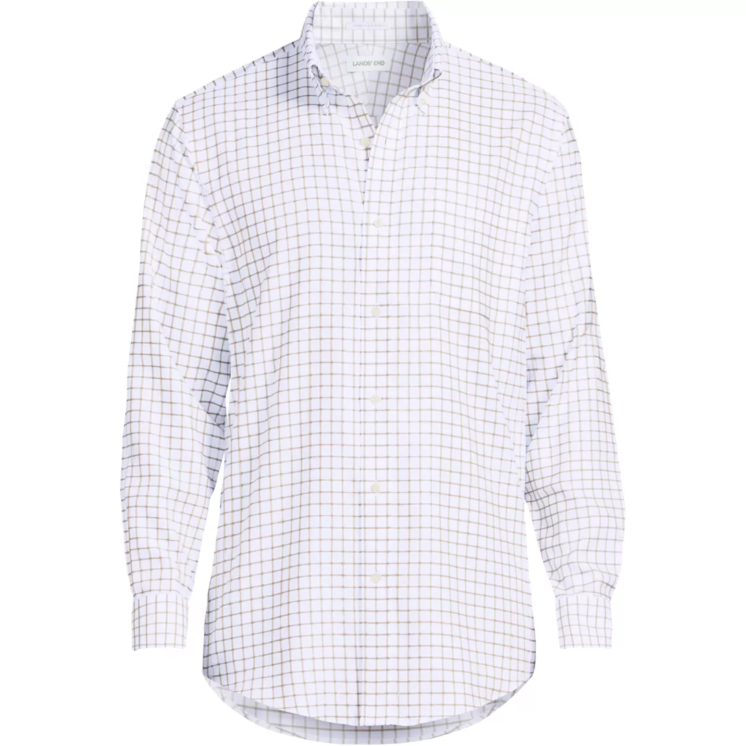 Men's Pattern No Iron Supima Oxford Dress Shirt