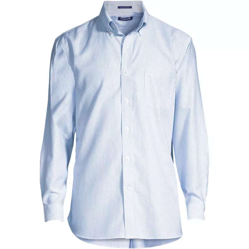 Big and Tall No Iron Supima Oxford Dress Shirt, Front