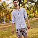 Men's Tall Traditional Fit Pattern No Iron Supima Oxford Dress Shirt, alternative image