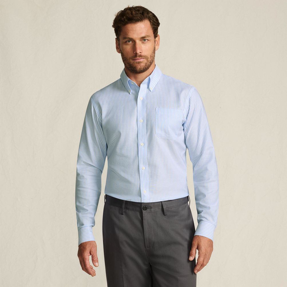 lands end dress shirts review No Iron Supima Oxford Dress Shirt