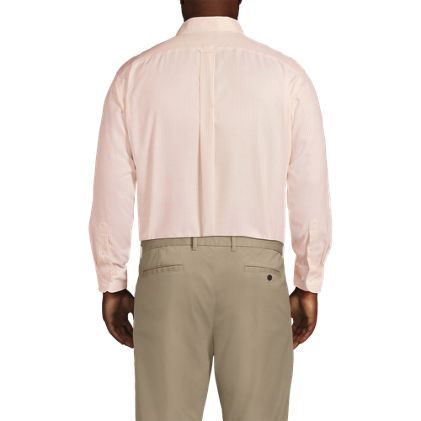 Men's Big and Tall Pattern No Iron Supima Oxford Dress Shirt - image 1
