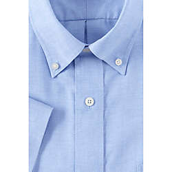 Men's Traditional Fit Short Sleeve Solid No Iron Supima Oxford Dress Shirt, alternative image