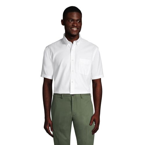 mens short sleeve no iron dress shirts