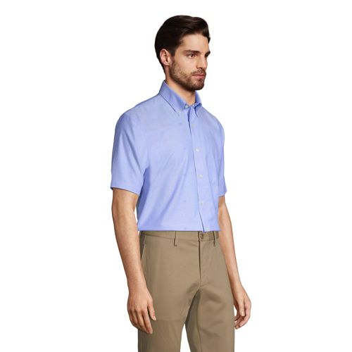 mens short sleeve no iron dress shirts