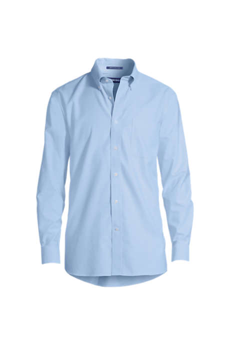 Men's Tailored Fit No Iron Solid Supima Cotton Oxford Dress Shirt