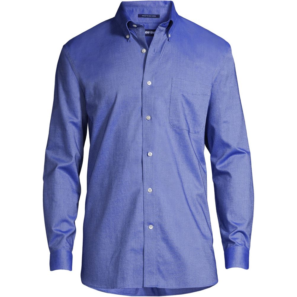 School Uniform No Iron Supima Cotton Oxford Dress Shirt | Lands' End