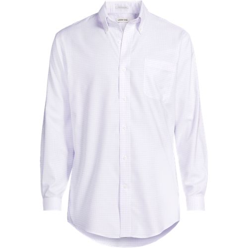 big and tall white dress shirt & Performance Comfort L/S Button-Down Day Comfort Designed To Be Worn Untucked Moisture Wicking For Quick Drying Banded Collar For Sleek Style Rounded Hem Long Sleeves Machine Wash Imported Men's Big & Tall Reserve