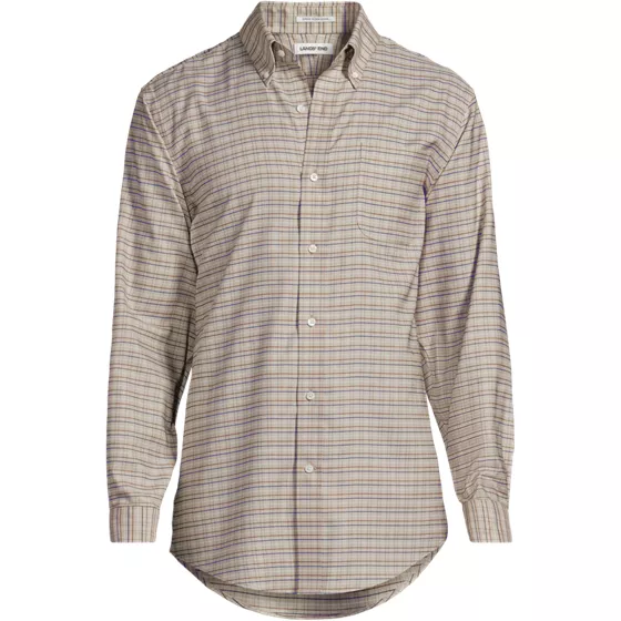 Men's Tall No Iron Supima Cotton Oxford Dress Shirt - primary