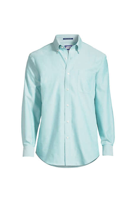 Men's Solid No Iron Supima Cotton Oxford Dress Shirt