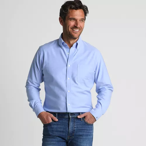 No Iron Supima Cotton Oxford Dress Shirt, alternative image