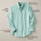 Men's Traditional Fit Solid No Iron Supima Oxford Dress Shirt