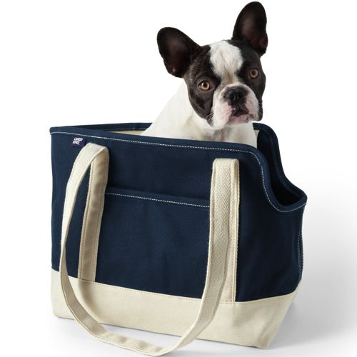 Canvas dog outlet tote bag