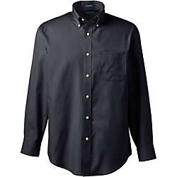 School Uniform Men's Long Sleeve Buttondown No Iron Broadcloth Shirt, Front