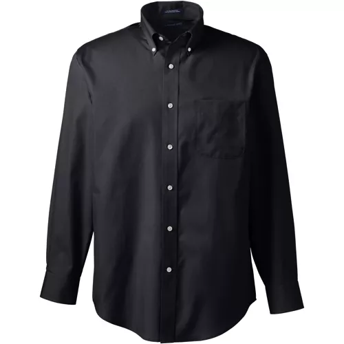 Men's Long Sleeve Buttondown No Iron Broadcloth Shirt | Lands' End