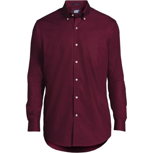 Red long sleeve button best sale up shirt