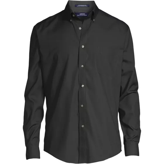 Men's Big and Tall Long Sleeve Buttondown No Iron Broadcloth Shirt - primary