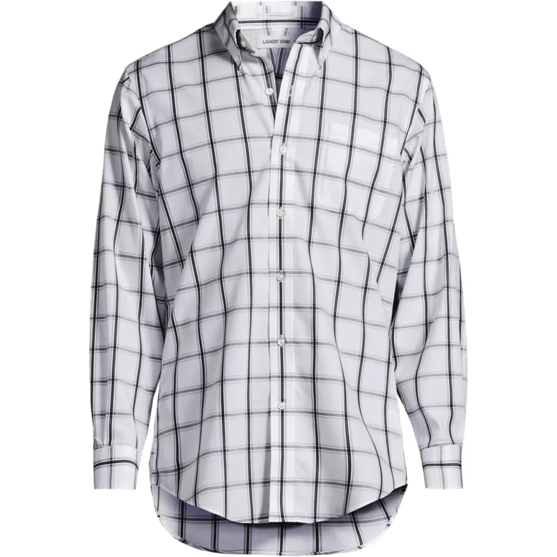 Men's Long Sleeve Buttondown No Iron Broadcloth Shirt, Front
