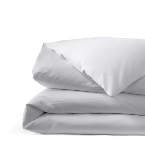 400 Thread Count Premium Supima Cotton No Iron Sateen Duvet Bed Cover and Sham - primary