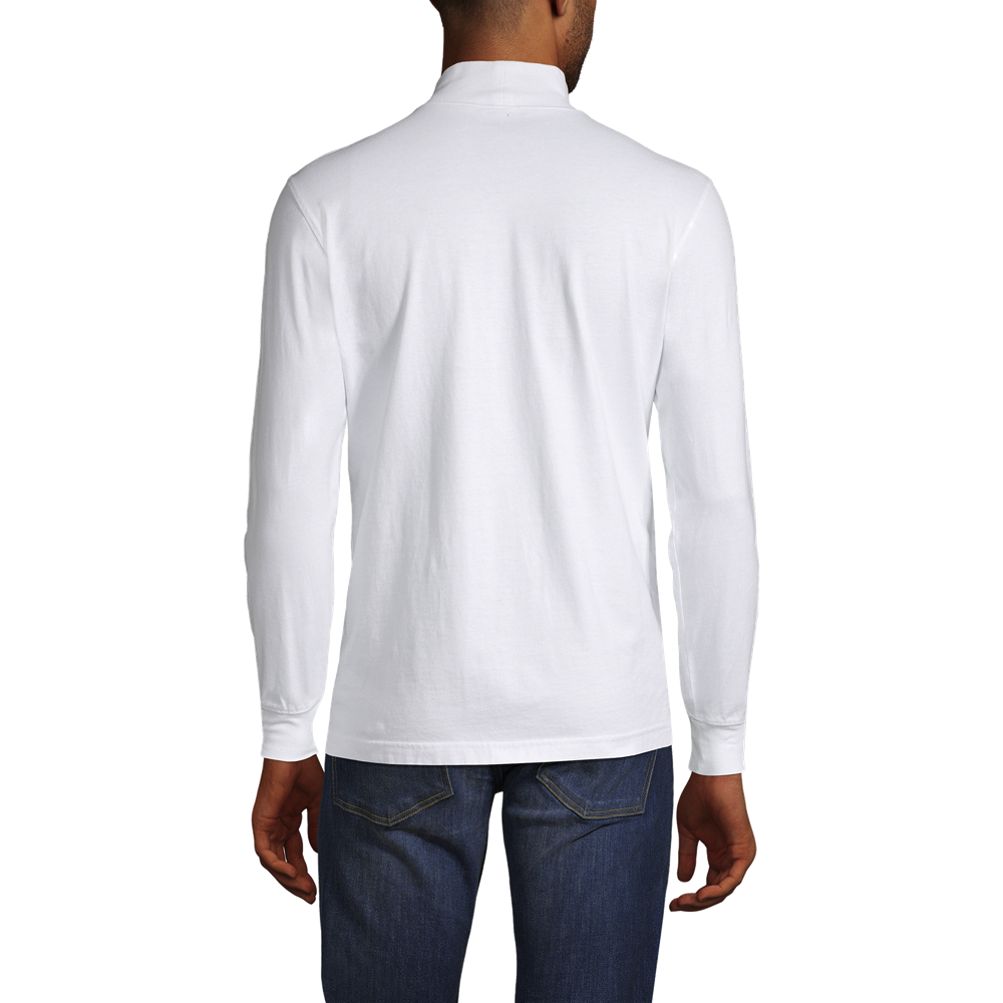 School Uniform Men's Super-T Mock Turtleneck | Lands' End