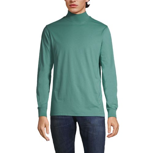 nsendm Mens Shirt Adult Male Shirt Mens Mock Turtleneck Long